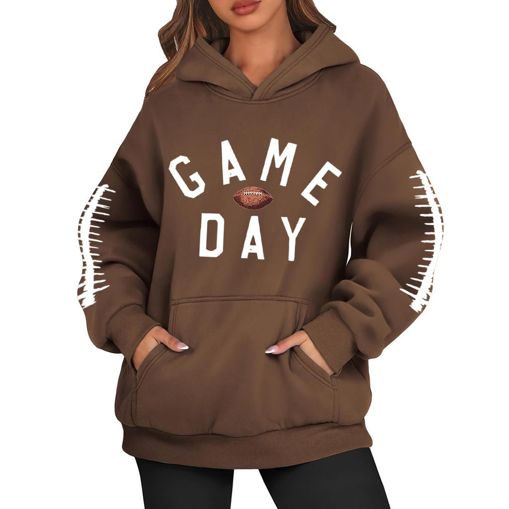 Womens Hoodies Oversized Sweatshirts Long Sleeve Casual Pullover Hooded Sweatshirt Tops