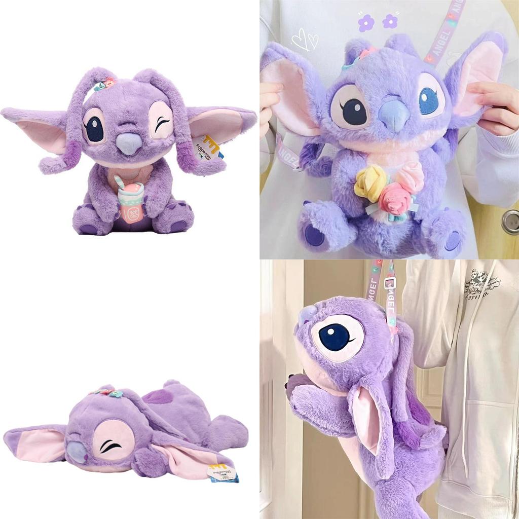 Adorable Lilo Stitch Plush Toys Crossbody Bag For Kids Birthday Xmas Gift