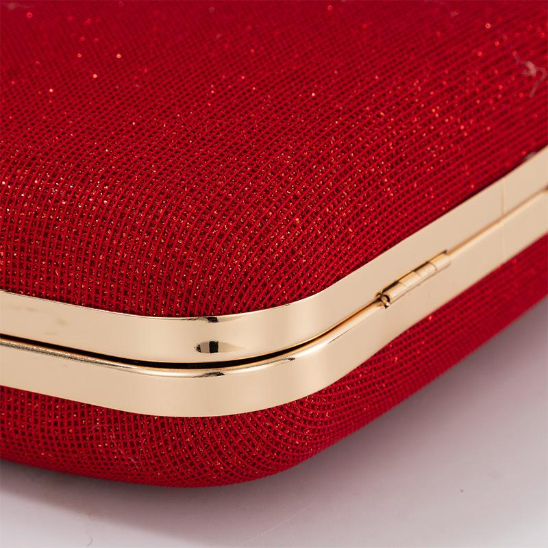 Red Women's Small Handbag Luxury Mobile Phone Bag Crossbody Designer Elegant Evening Party Clutch Bling Shoulder Female Bag