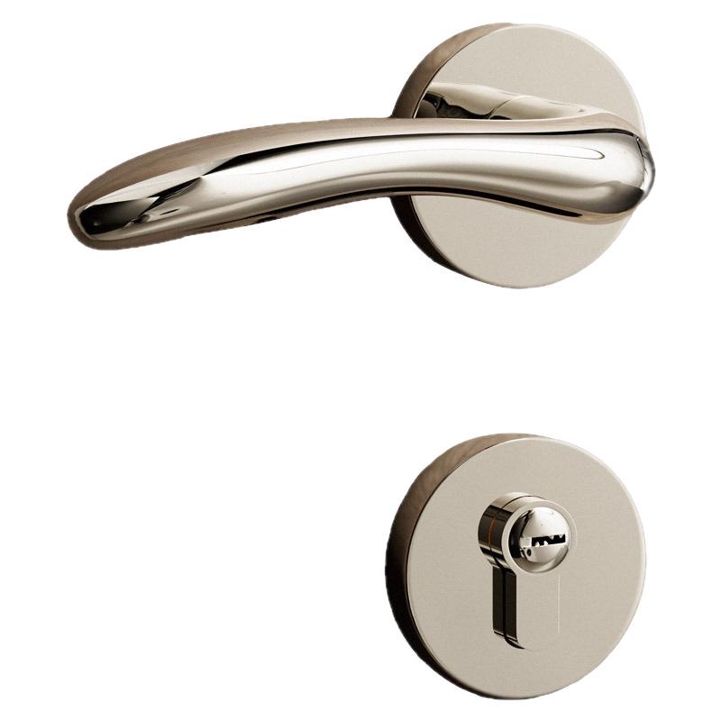 BAGB Silent Luxury Wooden Bedroom Door Handle Lock