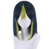 Game Genshin Impact Tighnari Cosplay Wig Tighnari Dark Blue Green Short Heat Resistant Synthetic Hair  Role Play Wigs + Wig Cap