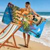 The Flintstones Cartoon Print Beach Towel, Large Soft Quick Dry Towel for Beach Camping Swimming