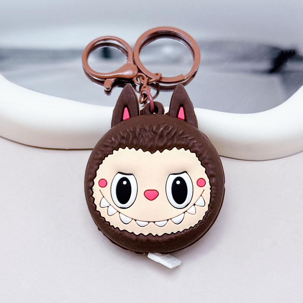 Function 3-in-1 Keychain Decorative Pendant Girls Portable Small Mirror Pendant