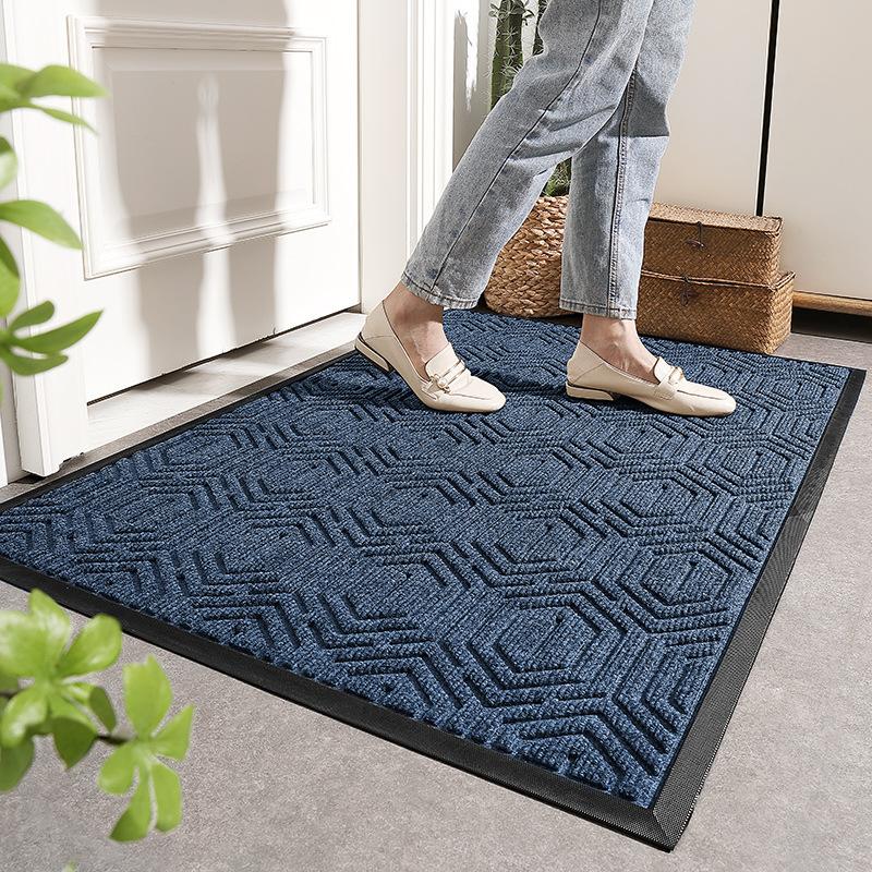 Ins Hotel Supermarket Non-slip Carpet Floor Mat Door Scraping Mud Dust Mat Outdoor Household Rubber Mat