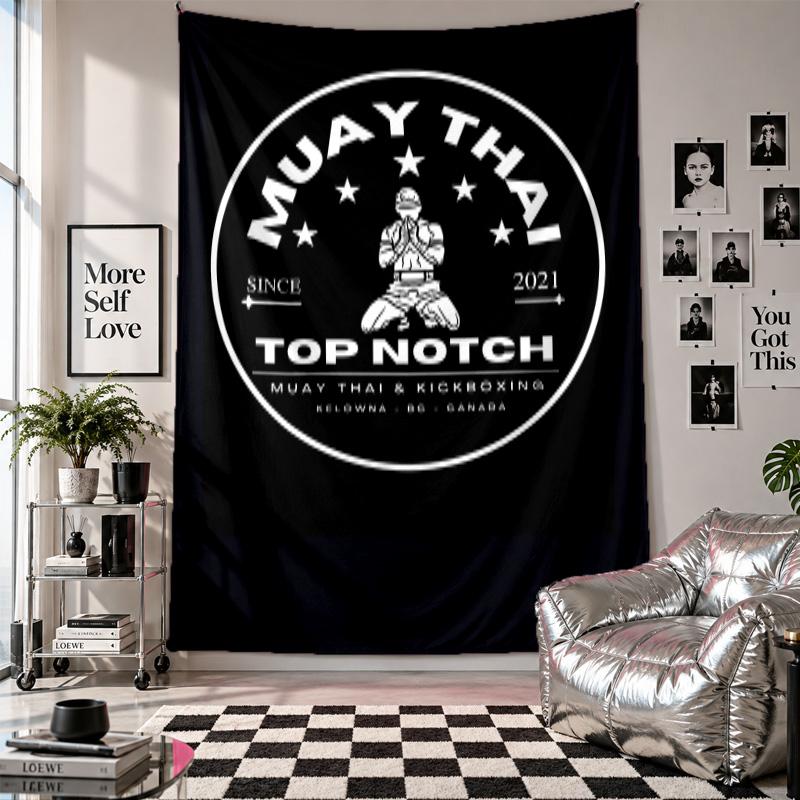 Wall TapestryMuay Thai Gym Art Hanging Cloth Decorative Background Cover for Room Decoration