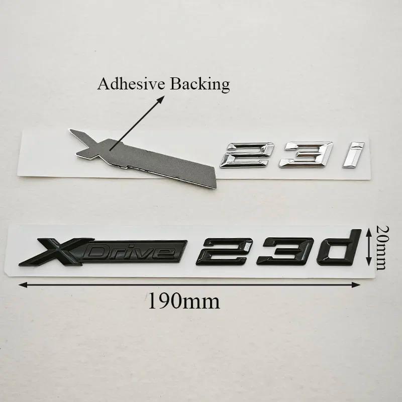 BMW X1 X2 X3 XDrive 23i 23d 3D ABS Car Styling Logo Emblems Rear Trunk Badge Side Fender Decals Exterior Accessories yq2