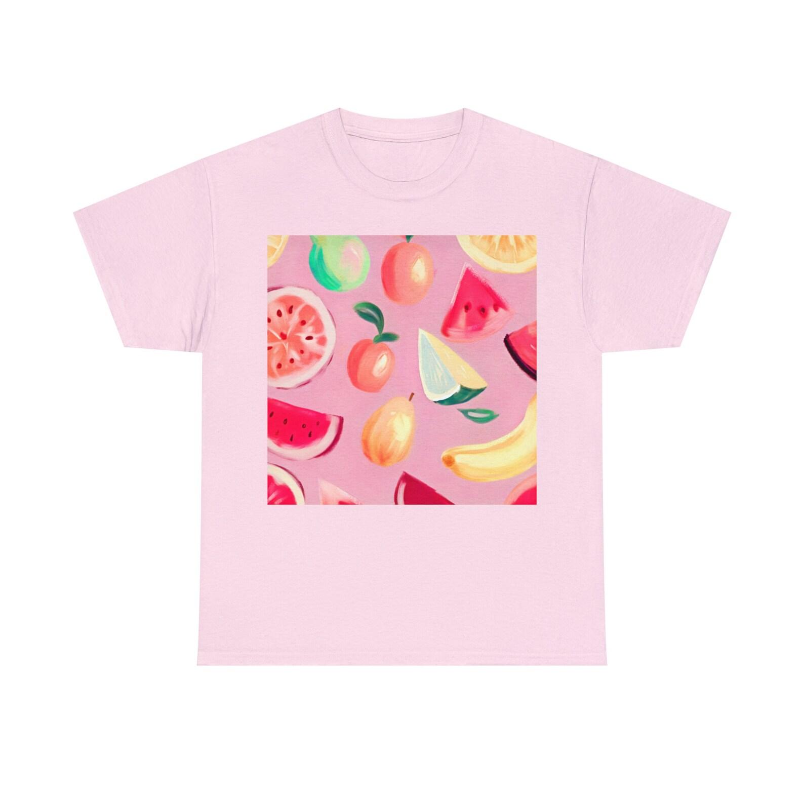 Pink Fruit Cotton Tee 110