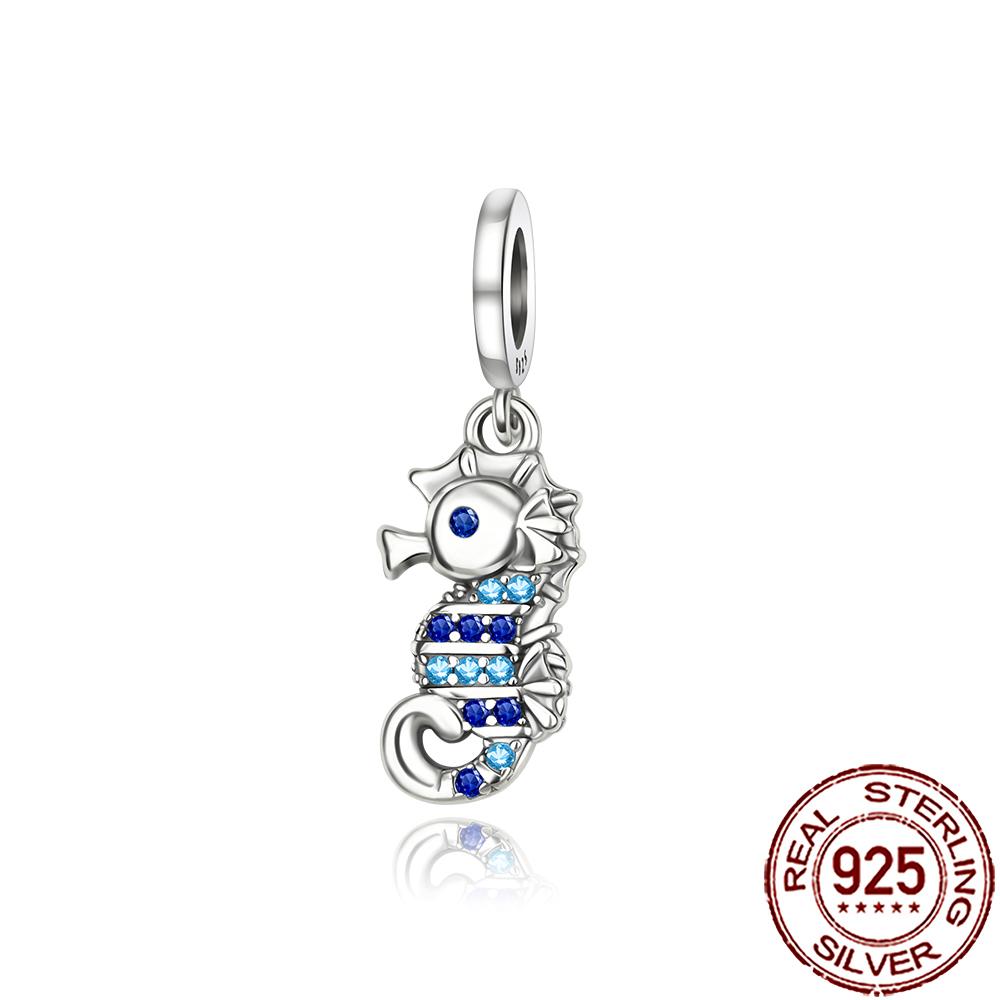 New Charms Copper Seahorse Fish Dog Cat Charm Beads Fit Snake Chain Bracelet Necklace Women Diy Jewelry