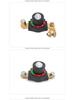 High-Current Brass Battery Terminal with Integrated Disconnect Switch and Detachable Knob for Car Modification