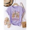 Floral Lungs YHWH Women's Tee - Faith Graphic, Casual Olive Green Top