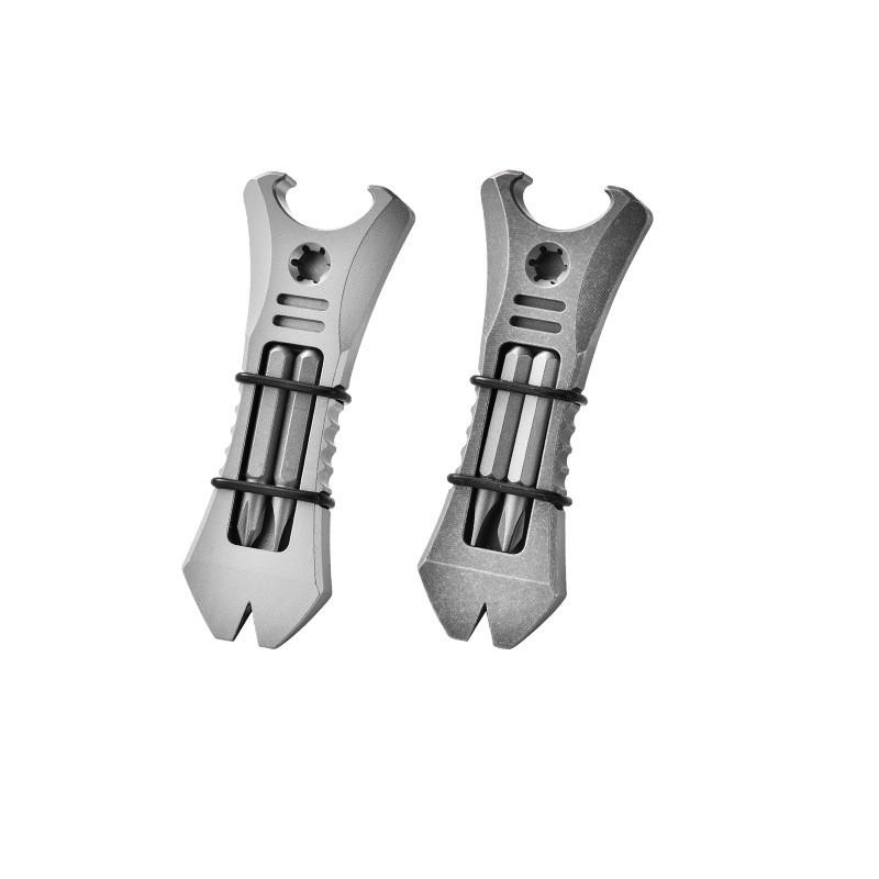Titanium Multi-Tool EDC Pry Bar Compact Survival Tool Outdoor Camping Hiking Everyday Carry