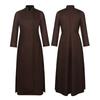 Halloween Priest Cosplay Costume Medieval 4-Color Father Role Play Outfit