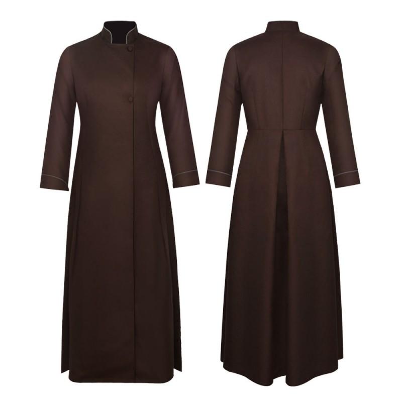 Halloween Priest Cosplay Costume Medieval 4-Color Father Role Play Outfit