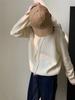 Women's Korean Style Cashmere Knit Hooded Sweater - Loose & Slimming Solid Color