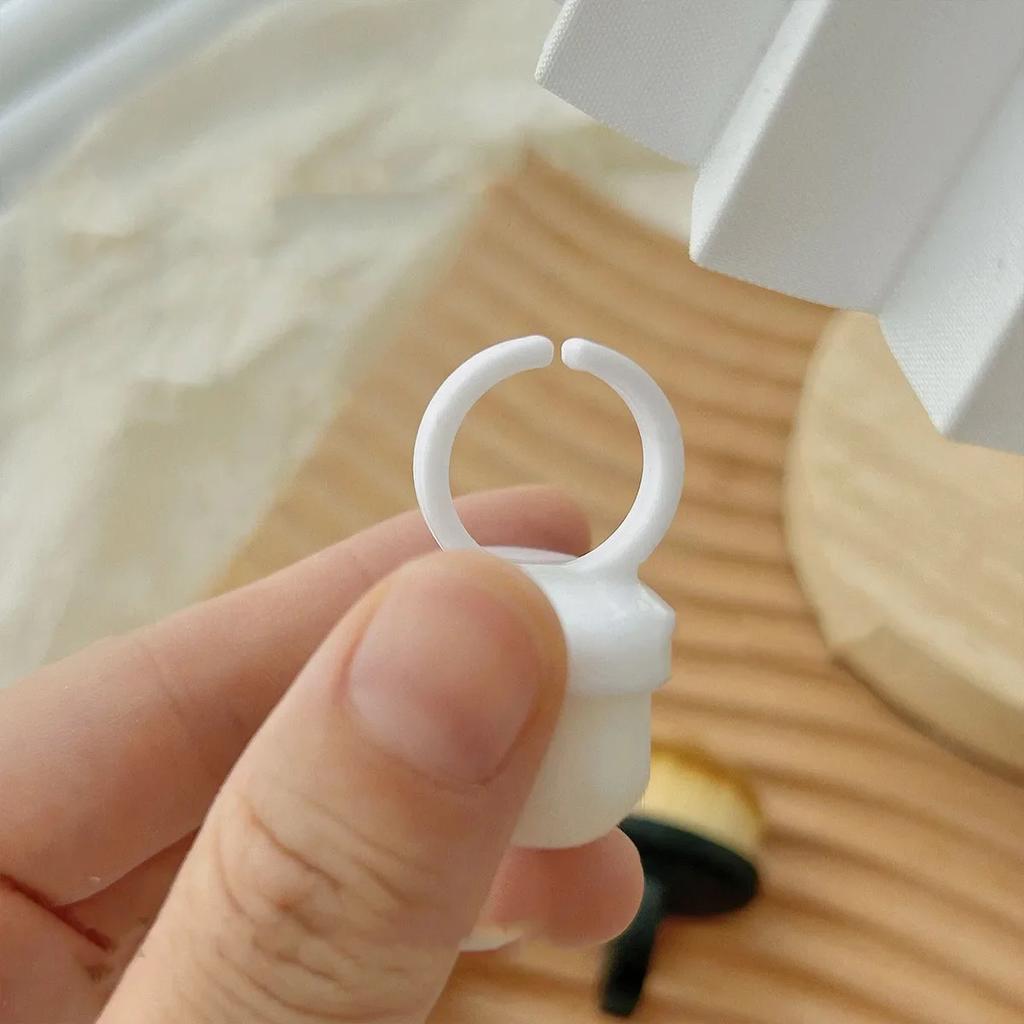 1PC Nails Art Dust Brush Buckle Brush Oval Gel Dust Cleaning Make Up Ring-shaped Brush Manicure Tools