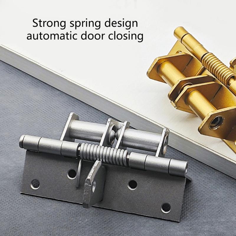 2pcs Spring Hinges for Securely and Convenient Door Closures with 90 Degree Positioning Feature Elegant Color Designs