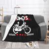 Coperta Morbida Calda in Flanella Tomos Moped Coperta da Letto per Letto Soggiorno Picnic Viaggio Casa Divano