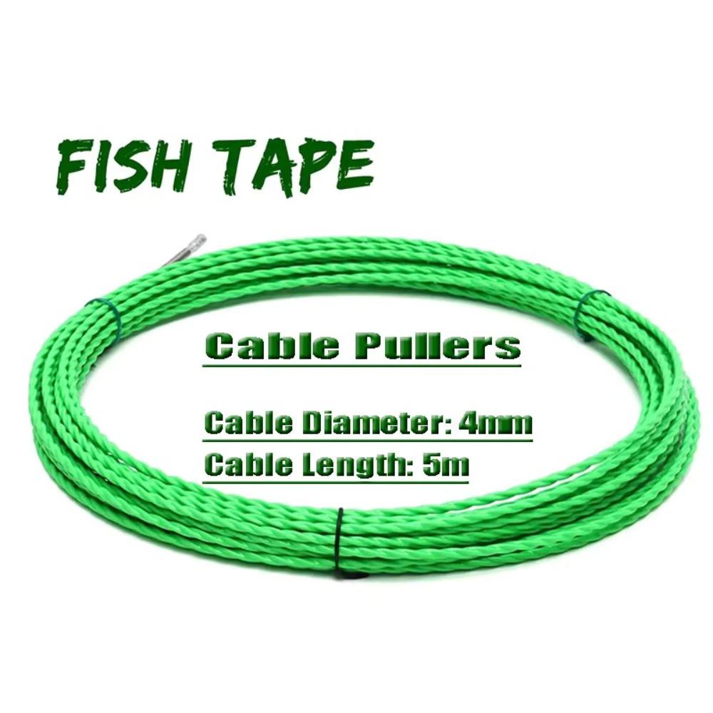 

5-50 Meter Cable Guide Tape Puller 4MM Diameter Duct Snake Rodder Wall Wire Threading 5m