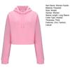 Women's Drawstring Cropped Hoodie Casual Long Sleeve Pullover Sweatshirts Workout Crop Tops Fall Outfits