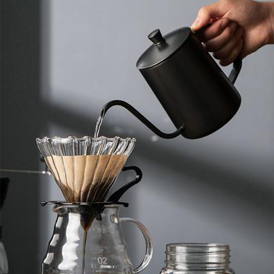 350 ml 600 ml Tropfkessel Kaffeeteekanne Antihaftbeschichtung Lebensmittelqualität Edelstahl Schwanenhals Dünnmund Kaffeetropfkessel