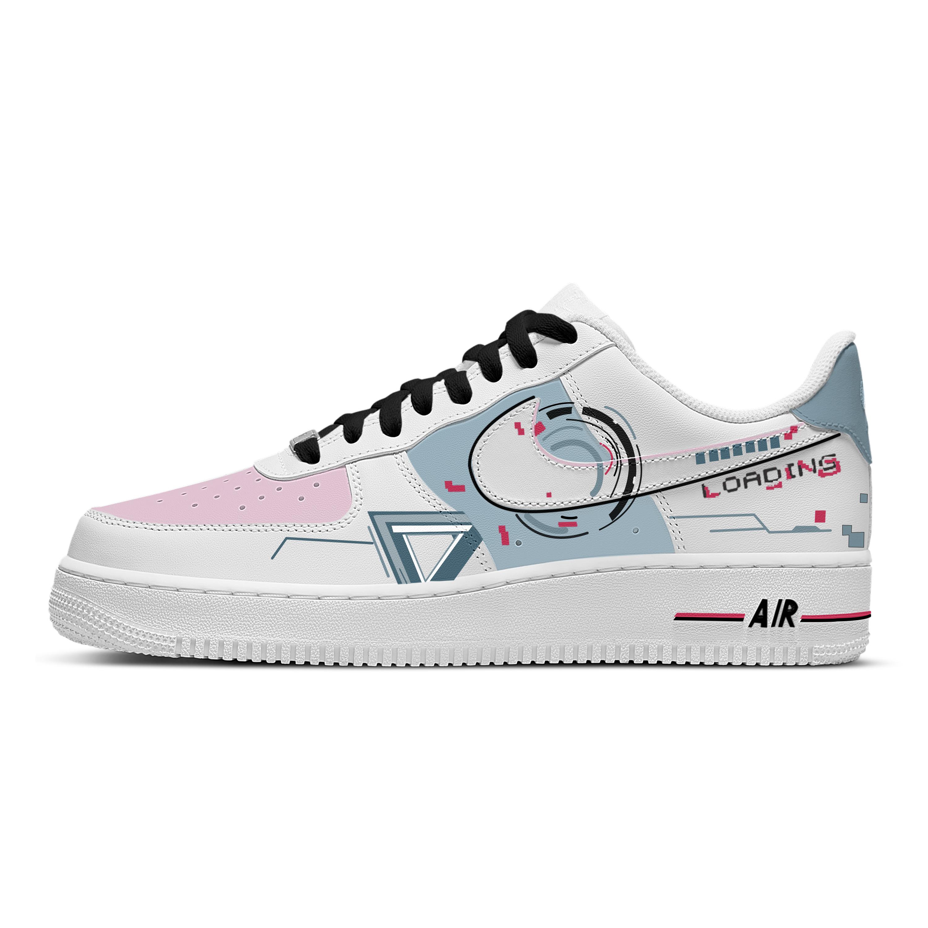

Nike Air Force 1 Low top Skateboard Shoes Unisex Blue Pink White CW2288 -111(Team683-) 44