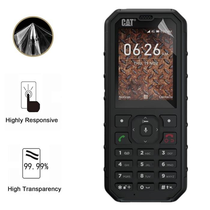 Displayschutzfolie - Phonillico - Cat B35 - 2er-Pack - Ultradünn - Kratzfest