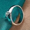 Anello Pendente a Forma di Cuore Geometrico Gioiello per Donna Come Regalo - Anello a Forma di Cuore