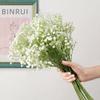 1 Bundle Artificial Fake Silk Gypsophila Flowers Wedding Bouquet Home Decoration Real Touch Decorative Garden Decor Flowers