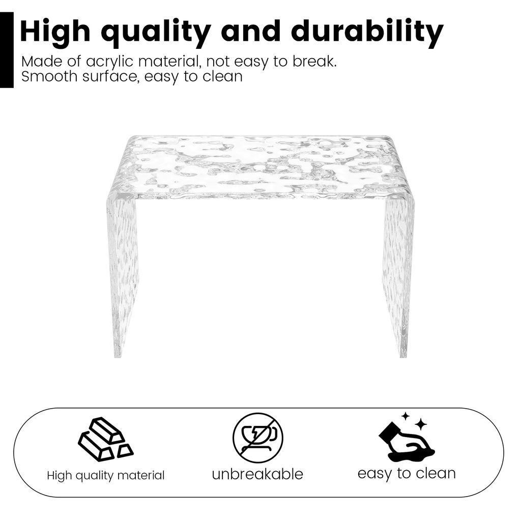 3-18 Pcs Clear Acrylic Display Stand U Shape Lightweight Holder Window Counter Jewel Cosmetics Rack Dessert Model Shelf