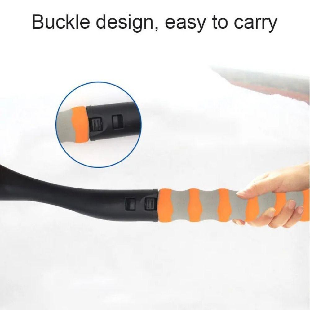 Extendable Car Snow Shovel 2 In1 Car Glass Ice Scraper Car Windshield Snow Sweeping Brush  Winter