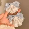 Bows Lace Big Bows Hairclip Women Elegant Spring Clip Spring Summer Hair Accessories Women Barrettes Embroidery Hair