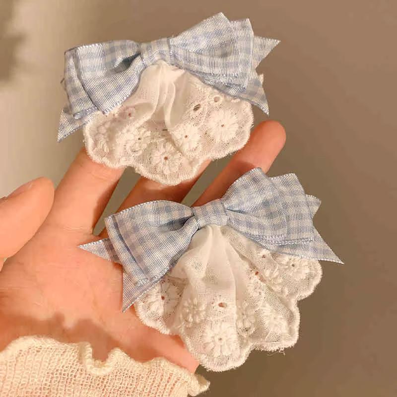 Bows Lace Big Bows Hairclip Women Elegant Spring Clip Spring Summer Hair Accessories Women Barrettes Embroidery Hair