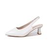 Fashion Plus Size 2025 Summer Fashion Women's Slingbacks High Heels Novelty Pointed Toe Slip On Thin Heels Pumps for Versatile New Dress