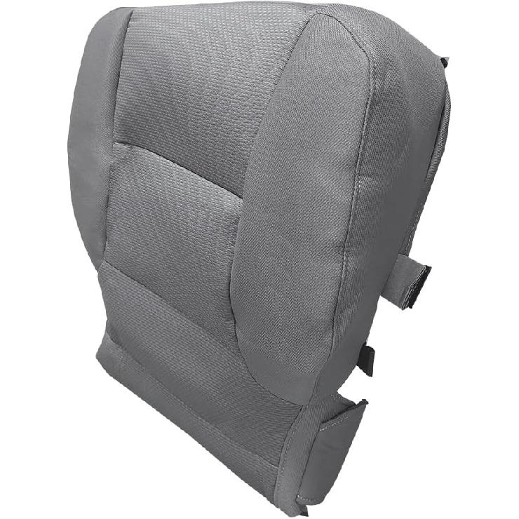 Driver Bottom Cloth Seat Cover for Chevy Silverado 1500 2014-2018, Silverado 2500 2500HD 3500 3500HD 2015-2019 Dark Ash Gray (Also for Passenger