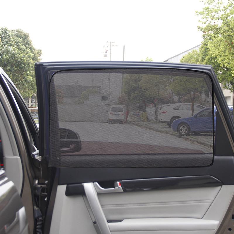 Magnetic Car Window Sunshade & Mosquito-Proof Mesh Curtain