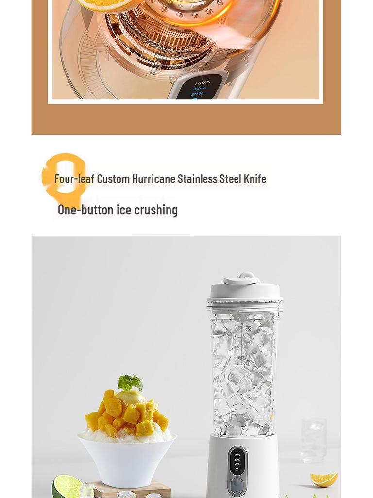 2024 Multifunkční přenosný mixér na džus: Kvalitní malý domácí odšťavňovací pohár