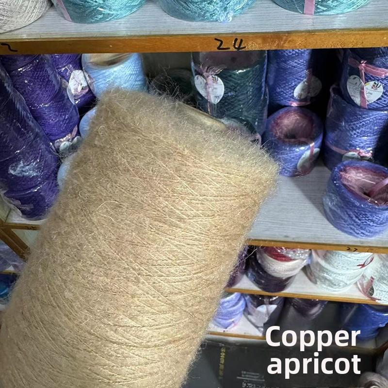 Wool Angora Yarn 3-Ply Long Velvet Wool Sweater Knitting Yarn Hand Crochet Fine Merino Wool Content 33% for Clothing Acco...