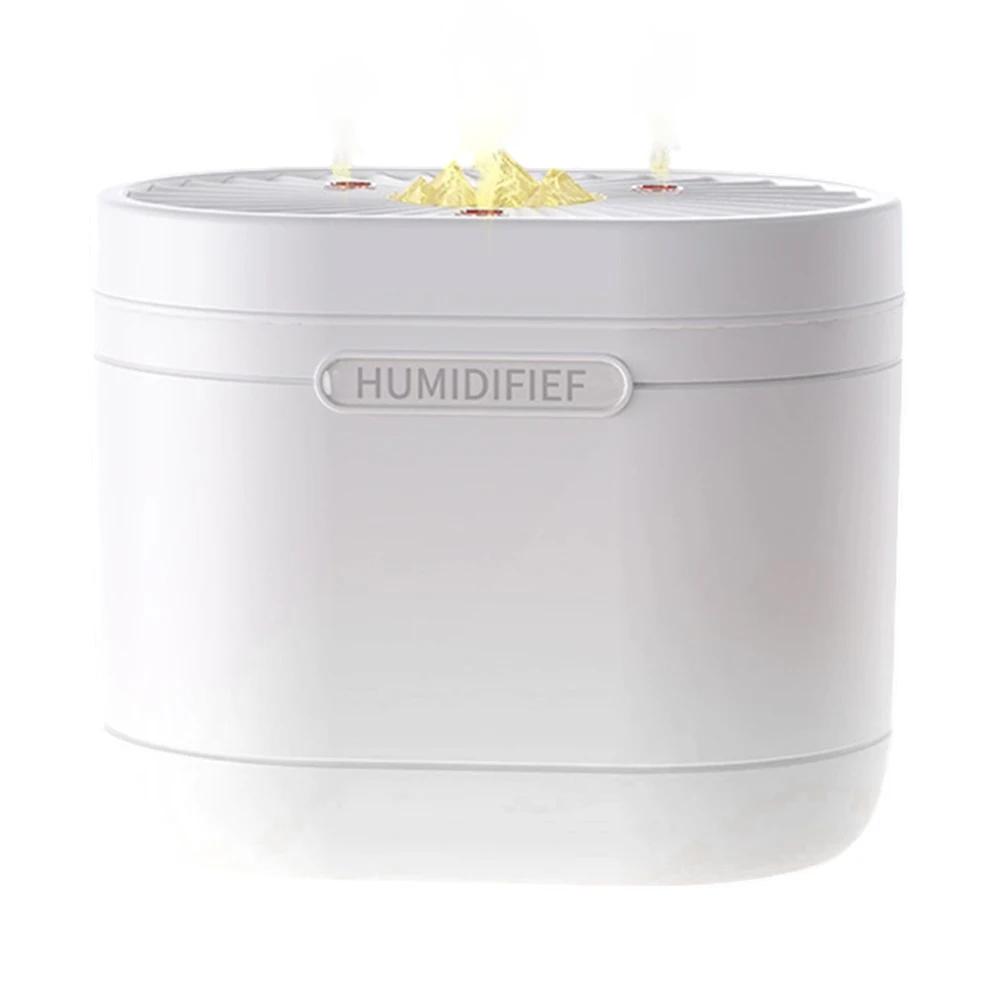 Luxury USB Mini Humidifier Silent Bedroom Aroma Three Mouthed Spray Mist Portable Home Air Purifier Elegant Device USB Charging