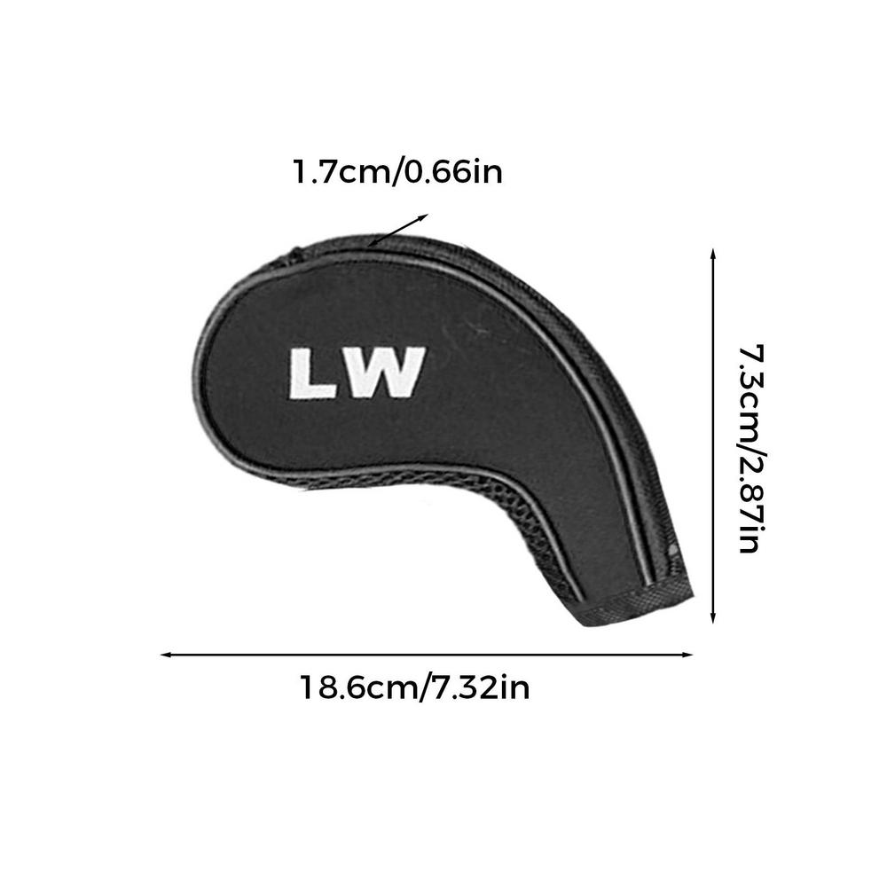 

Number/Letter Print Zipper Golf Club Head Covers Iron Putter Head Cover Putter Headcover Set Outdoor Golf Accessoires 12PCS