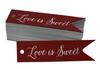 Inkdotpot Gold Foil Paper Hang Tags Love Is Sweet Wedding Favor Tags 100