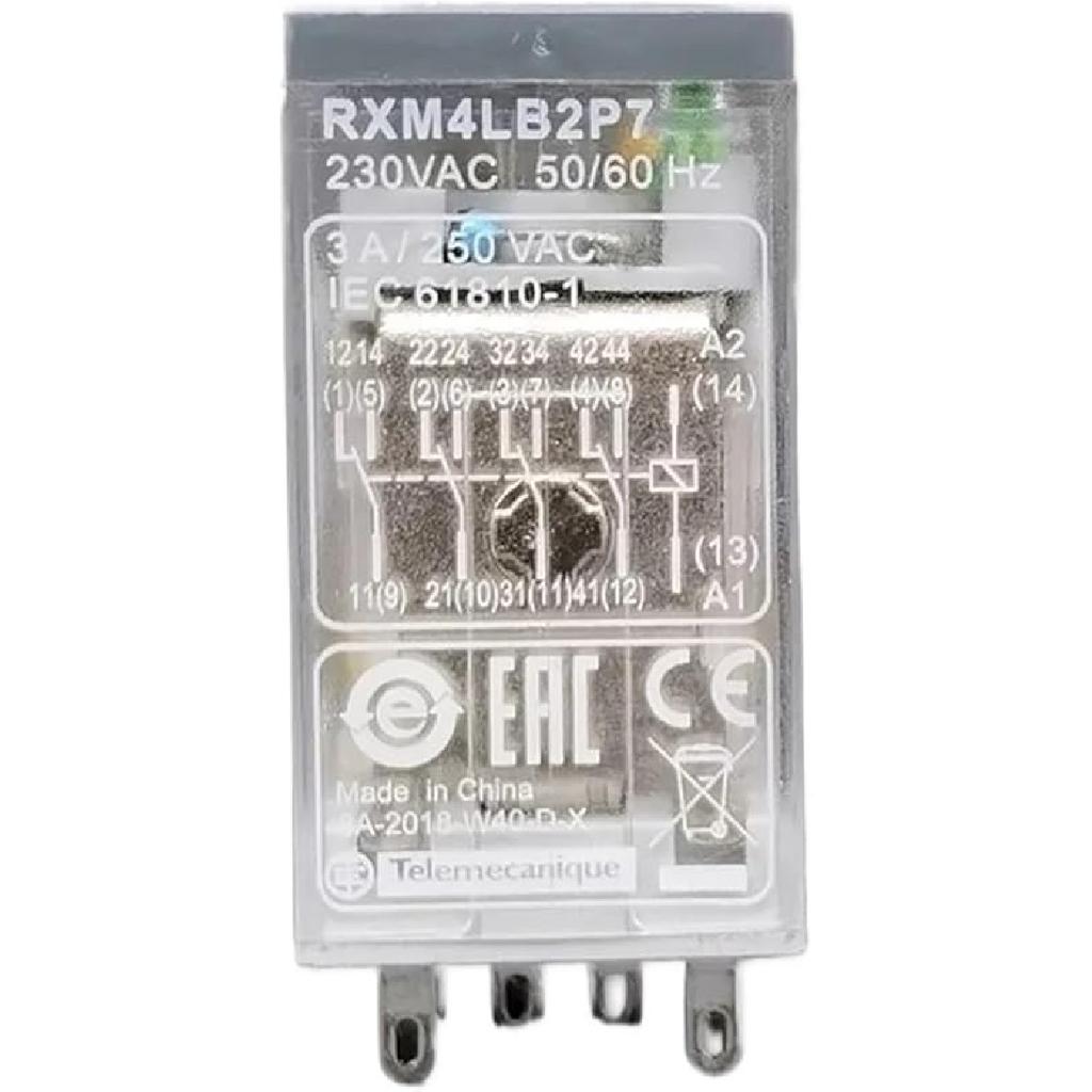 RXM2LB2BD Intermediate Relay DC24V AC Contactor 8-pin 14-pin RXM4LB2P7 230VAC(RXZE1M4C 14foot Base)