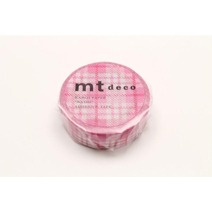 Masking Tape MT tartan écossais rose - check pink