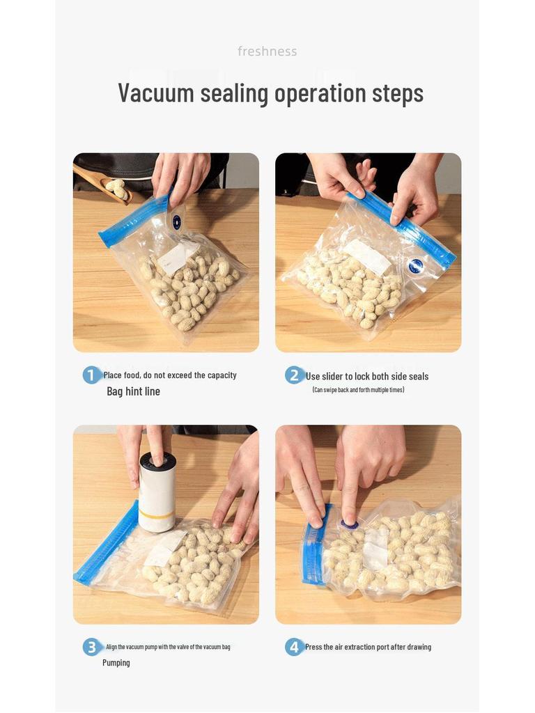 Handheld Electric Vacuum Sealer and Stick Vacuum Machine for Freshness Sealing