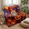 Gnomes Celebrate Autumn Theme blanket Lightweight Warm Flannel Blanket Decorative Throw Blanket for Home Decoration