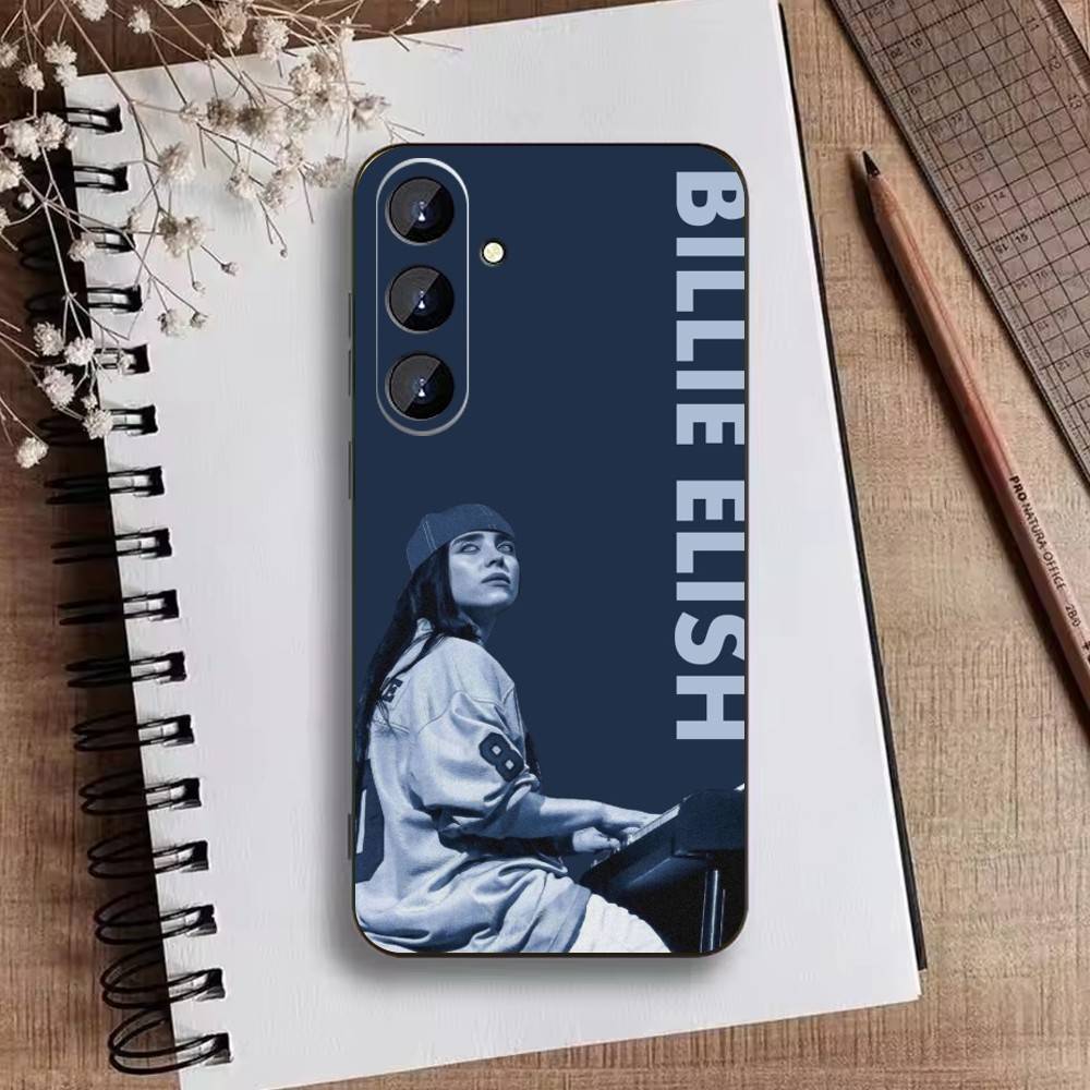 S-Singer B-Billie Eilish  Phone Case For Samsung Galaxy A73,A72,A71,A70,A52,A51 Others Soft Black Cover