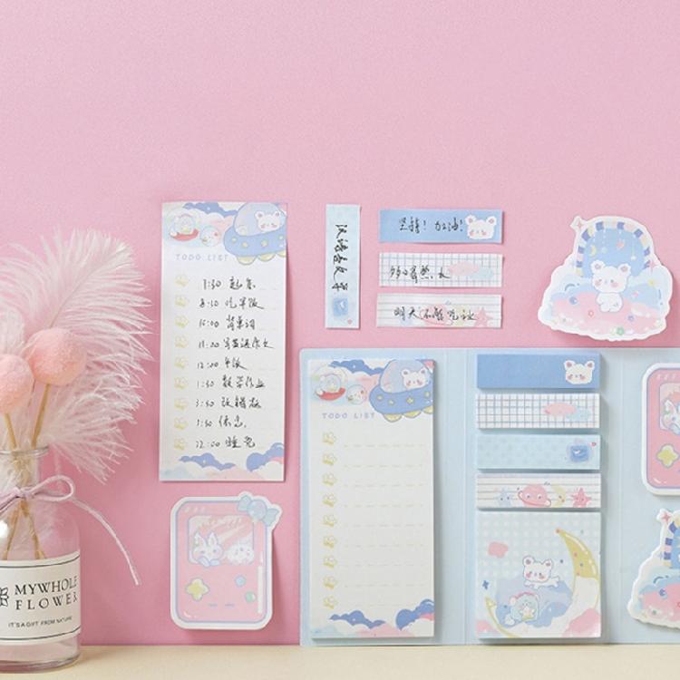 Friendly Paper Adhesive Memoire Pad for Office Business School Students Writing Supplies Colorful Cartoon Stick Note