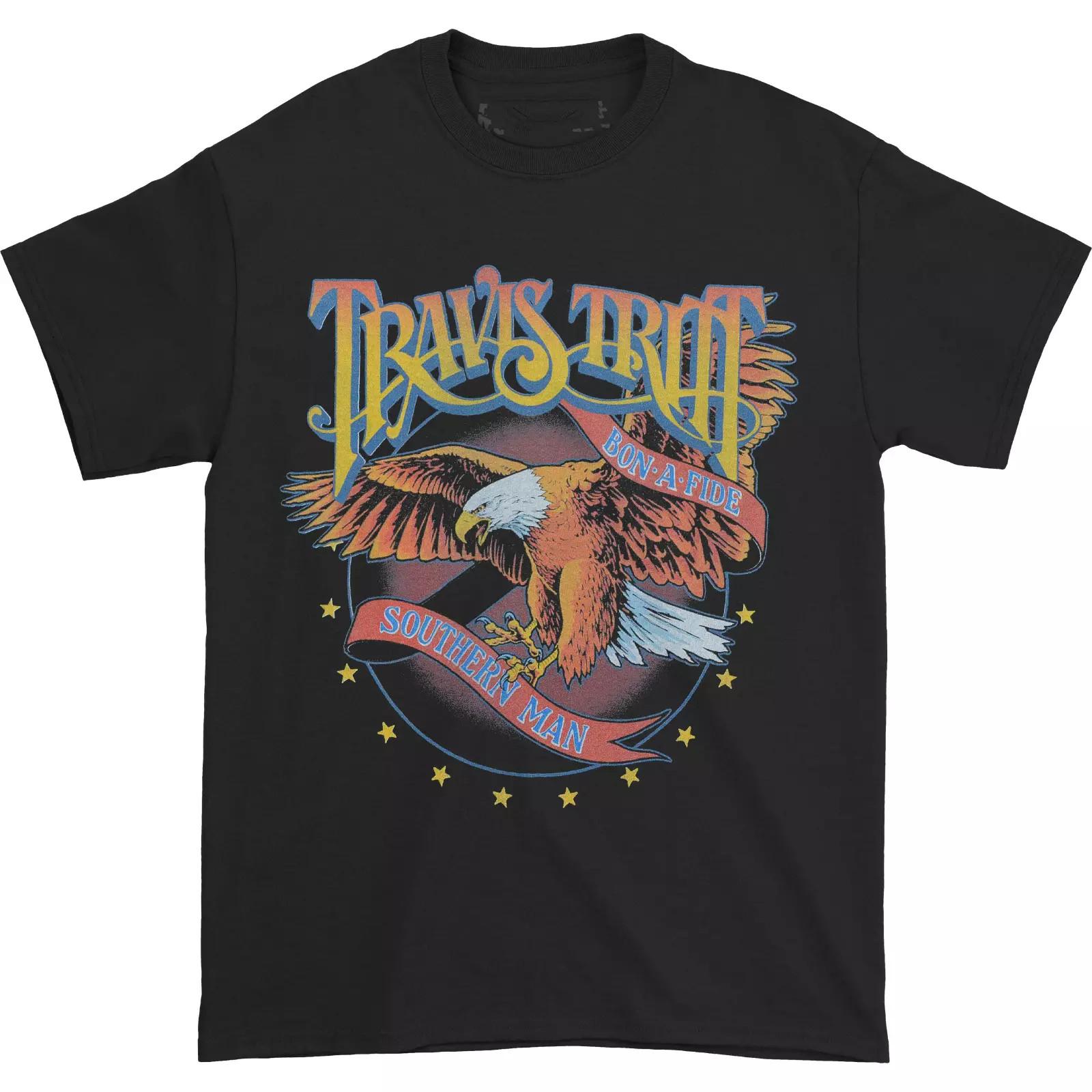 Travis Tritt T-Shirt Cotton Black Unisex All Size XXXL