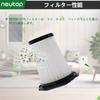 Neutop Replacement Filters Compatible with Iris Ohyama and Vacuum Pack of 8 IC-H50, IC-H50-CW, IC-H50-HA, IC-H50-B Cleaners,