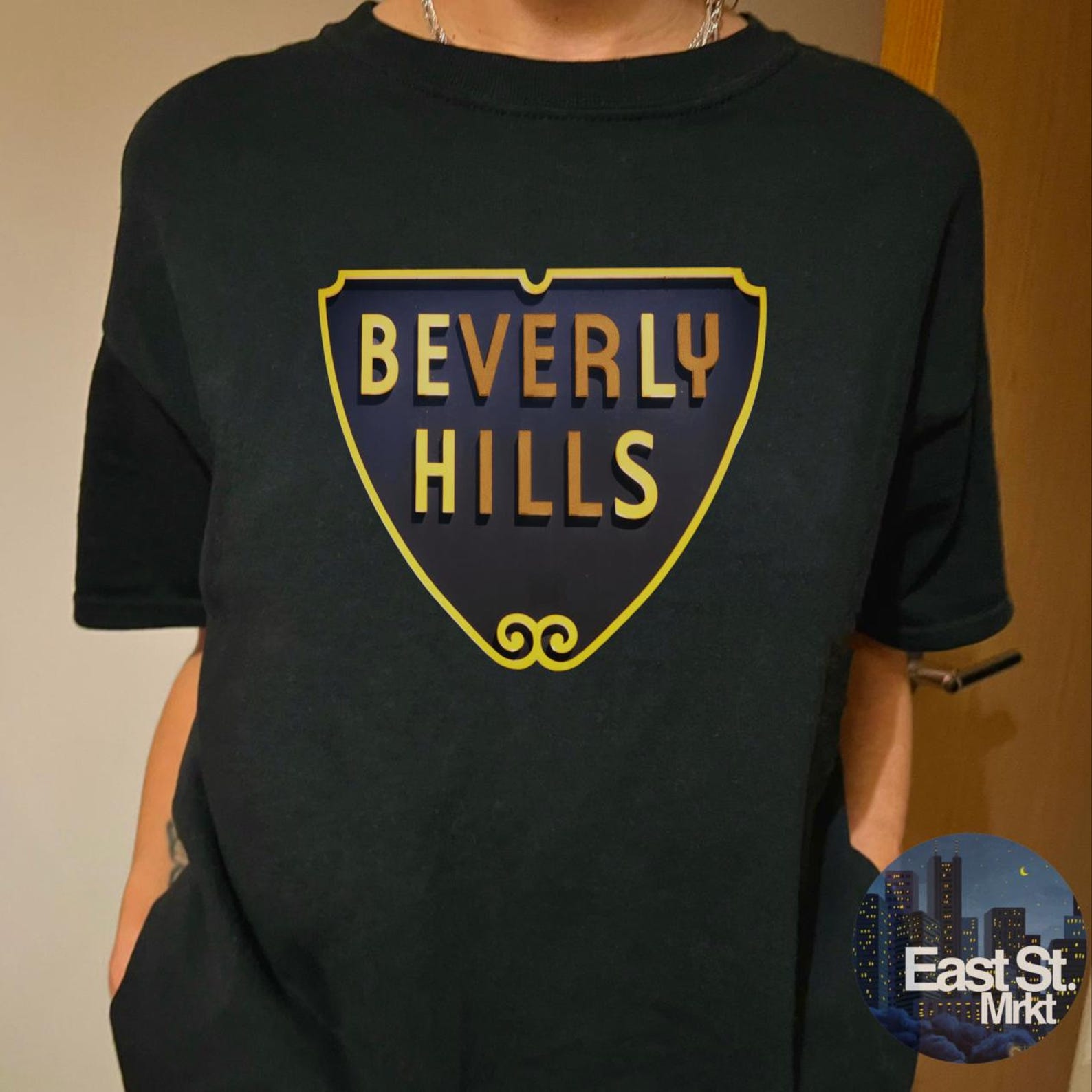 Vintage Beverly Hills Graphic 2000s T-Shirt: Y2K California Tee 3XL