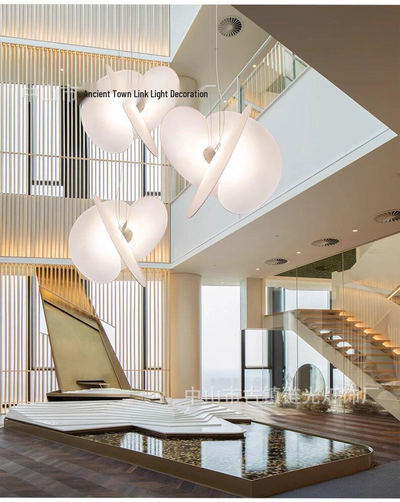 Designer Silk Pendant Light – Italian Loft Style for Duplex Living, Dining, Bedroom, Study – Creative and Artistic
